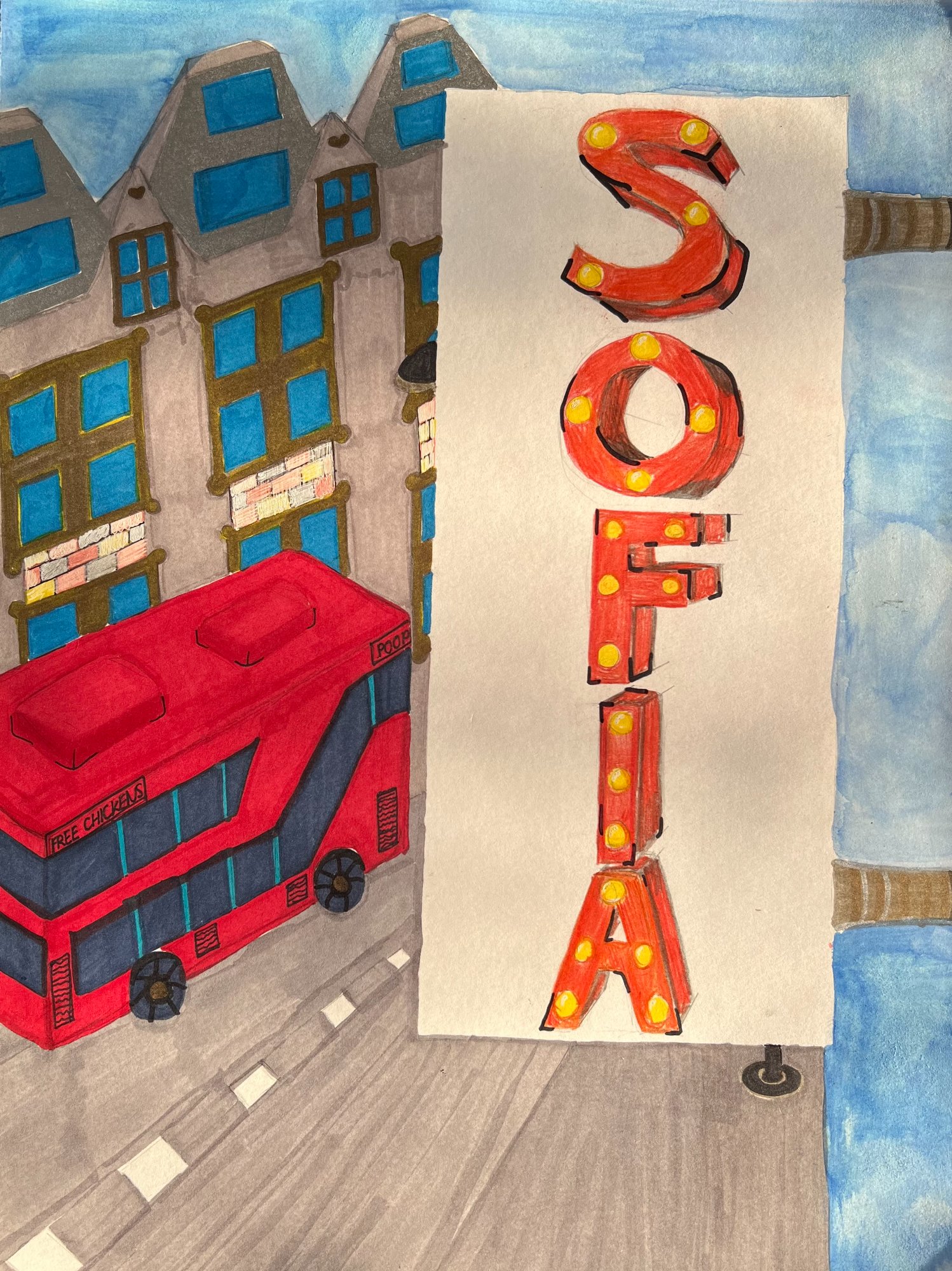 Calico Under Blossoms